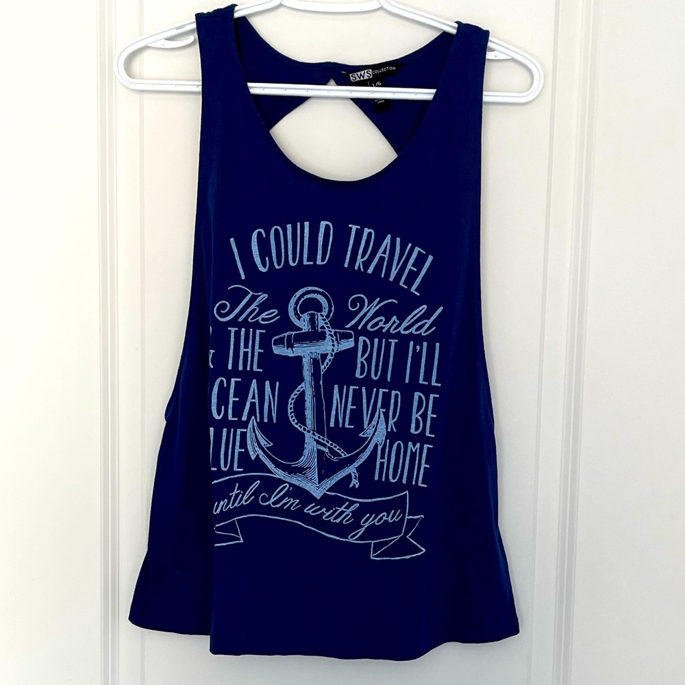 ✨3/10$ NWOT SWS Collection Open Back Muscle Tank